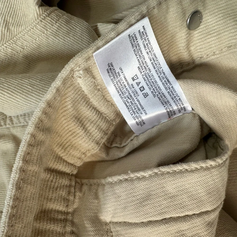 Gap Women’s Corduroy Jean Jacket | Color Oyster Gray | Size XXL | NWT